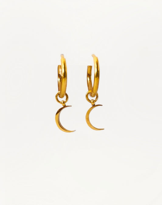 Boucles d’oreilles lune