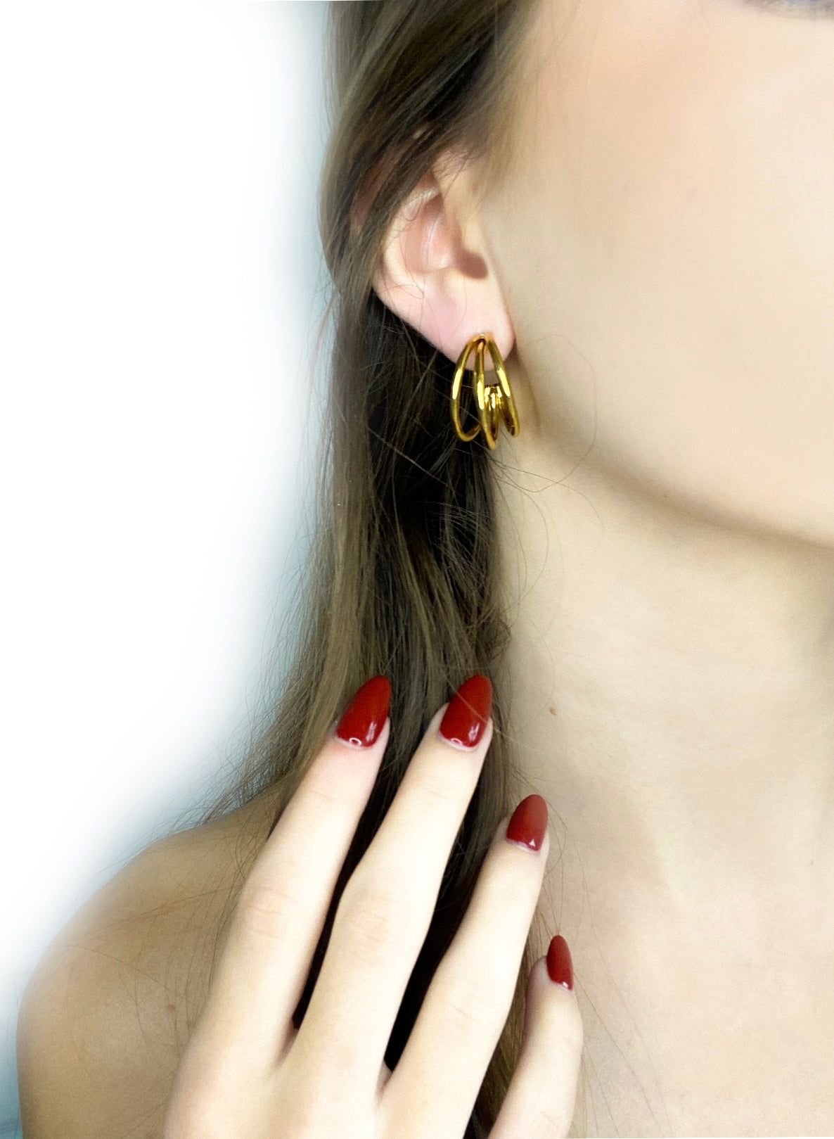 Boucles d’oreilles 3 anneaux