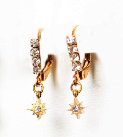 Boucles d’oreilles strass étoiles