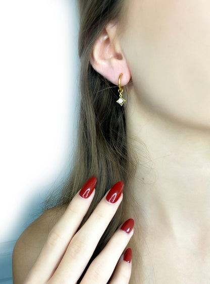 Boucles d’oreilles losange